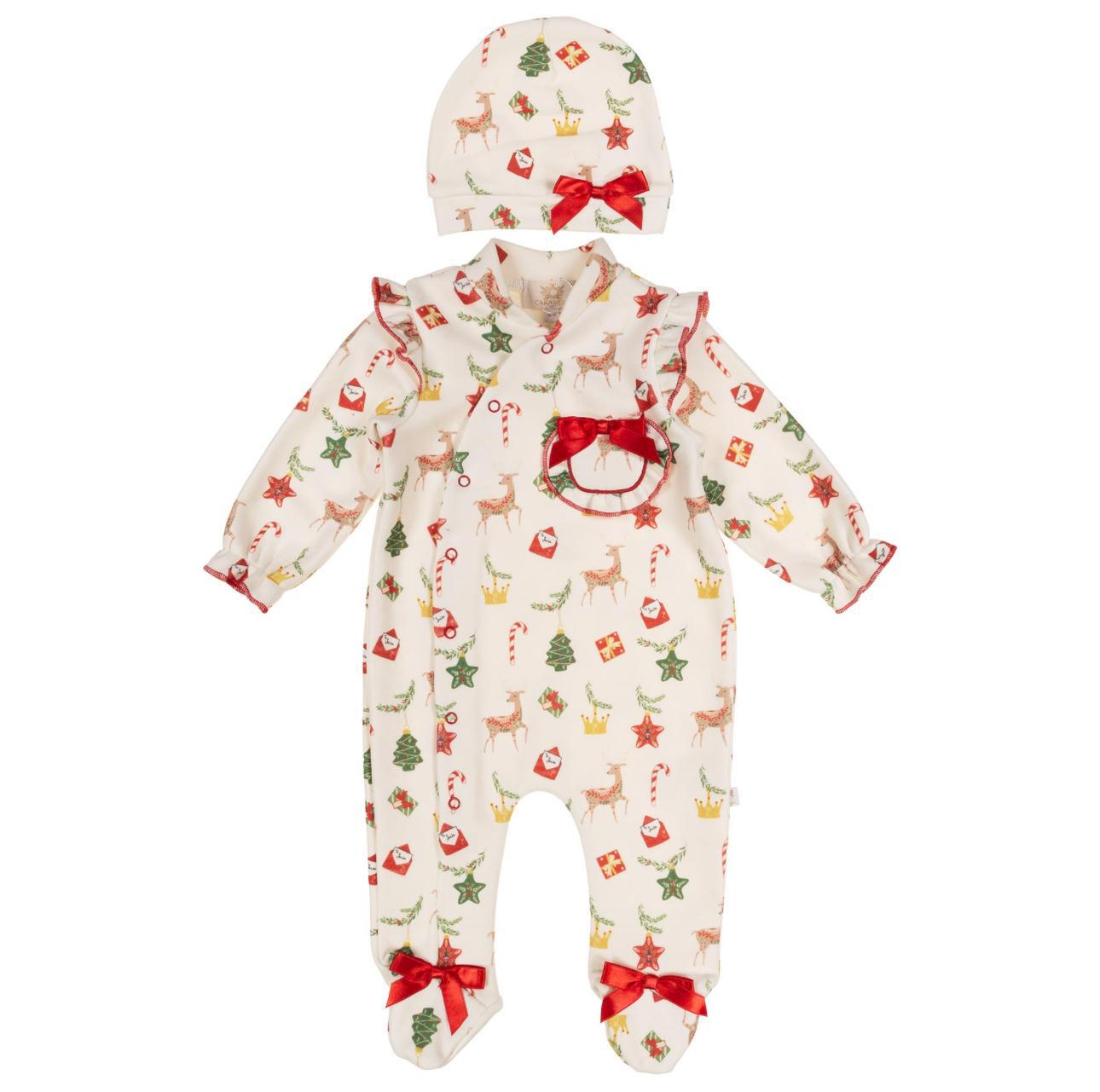 Ivory Santa Christmas Pj with hat