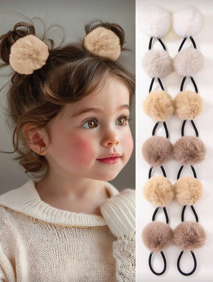 1pc Pom Pom Scrunchie Hair tie