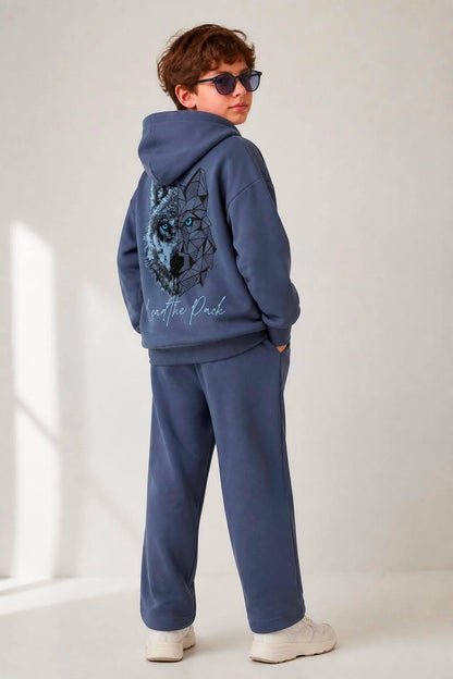 Boy 2 Piece Set - Navy Wolf
