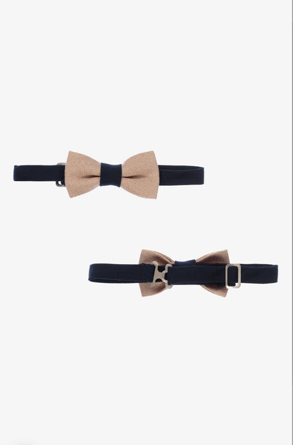 Henry-Camel Suit With Belt And Bowtie