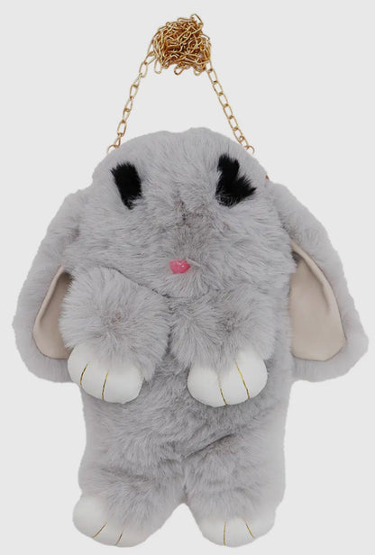 Grey Cute Bunny Backpack