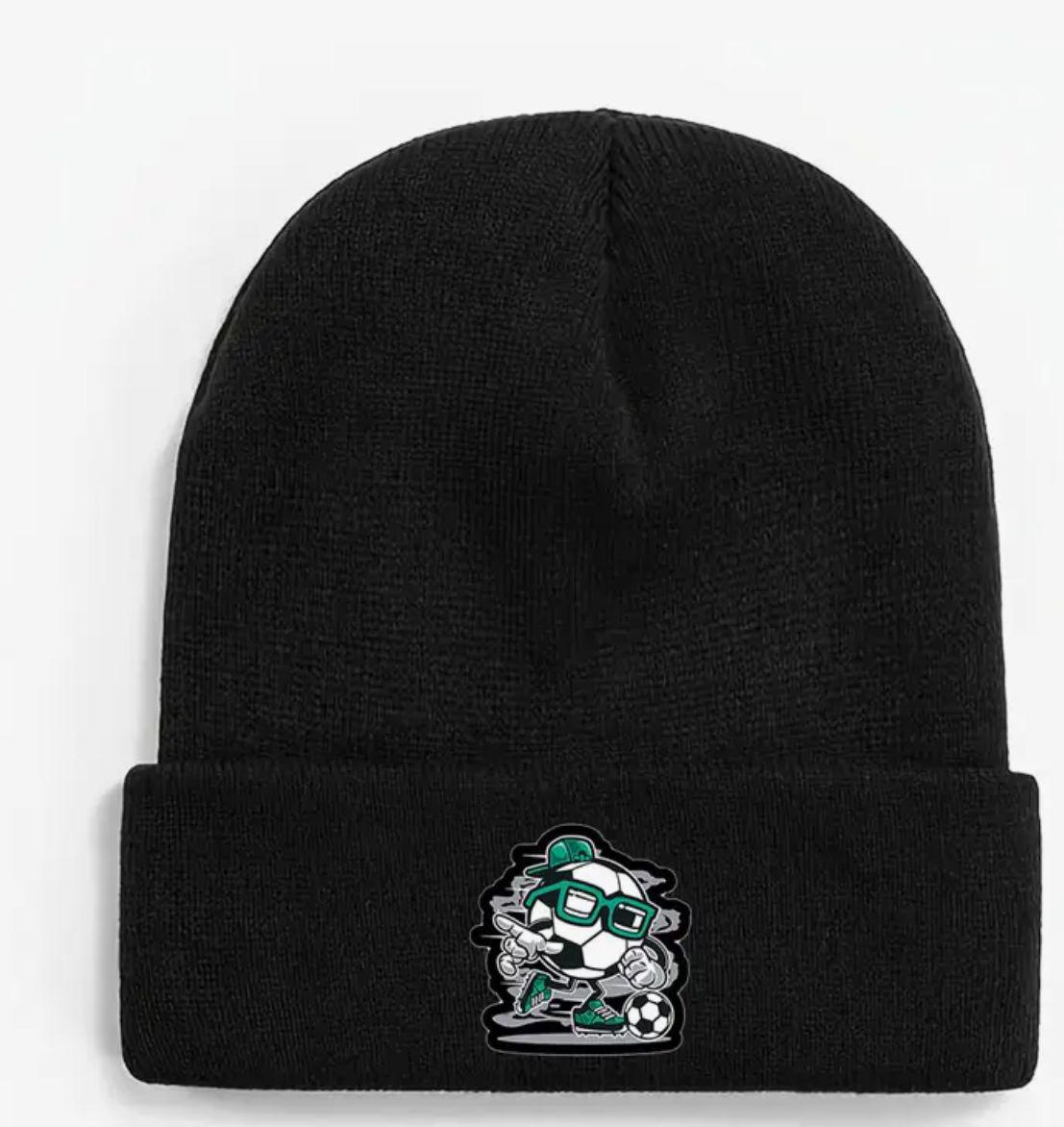 Cool Soccer Ball Print Beanie