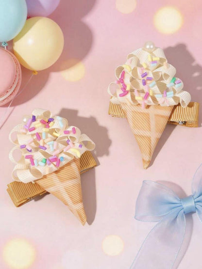 Ice Cream Hair Clips