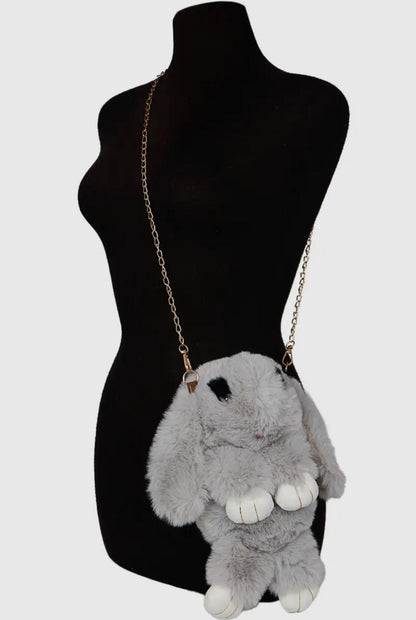 Grey Cute Bunny Backpack