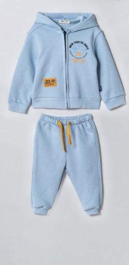 Baby Boys Blue Zip up Set