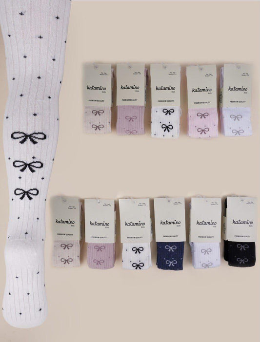 Girls Bow Tights