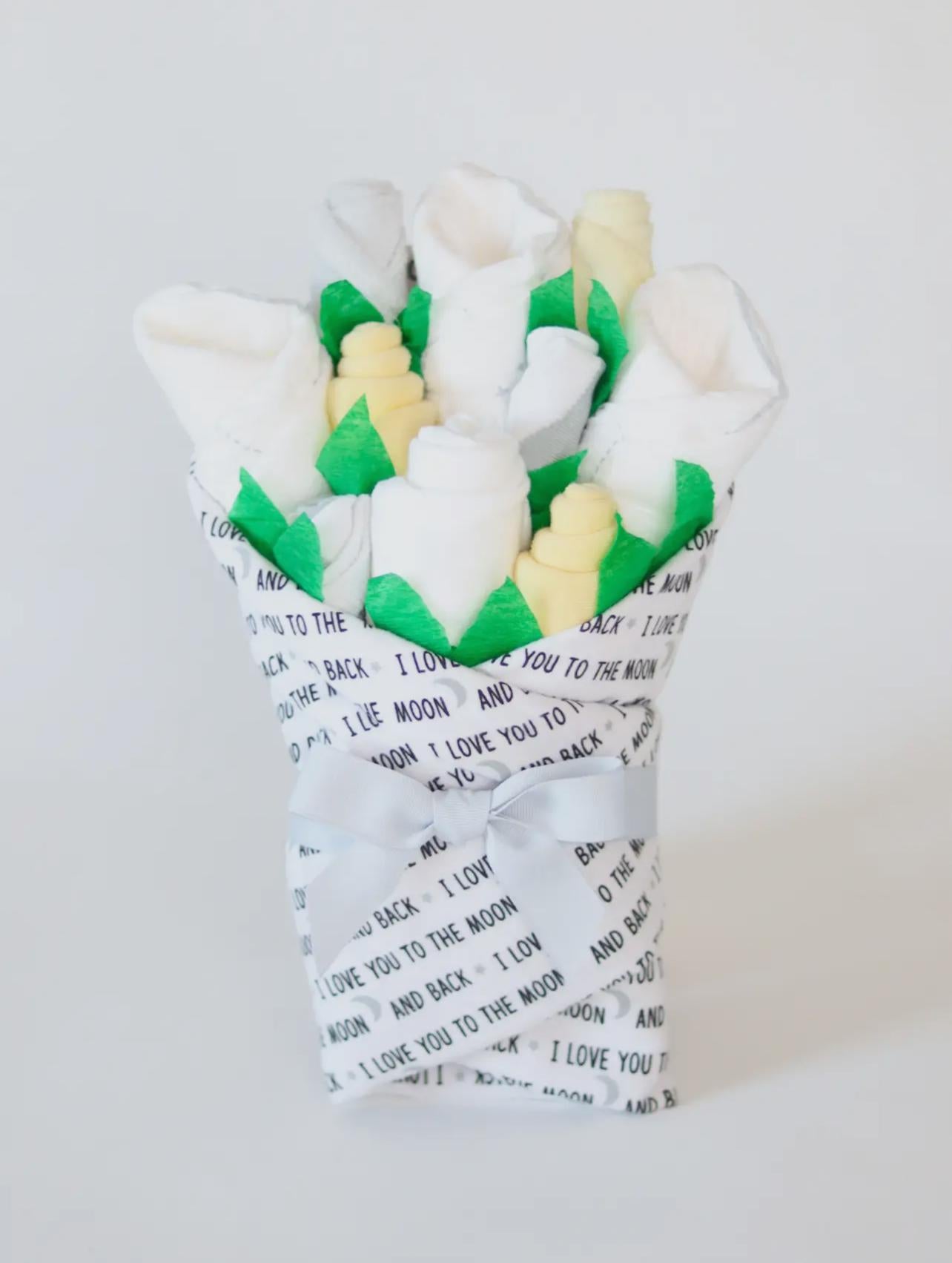 Neutral Baby Gift Set Clothing Bouquet - Moon