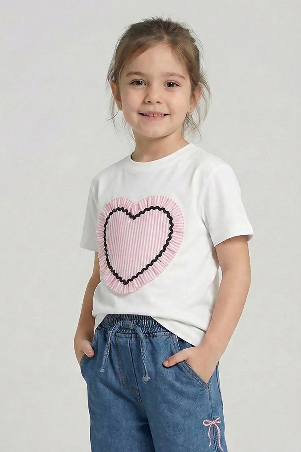 3D Heart Cotton Tshirt