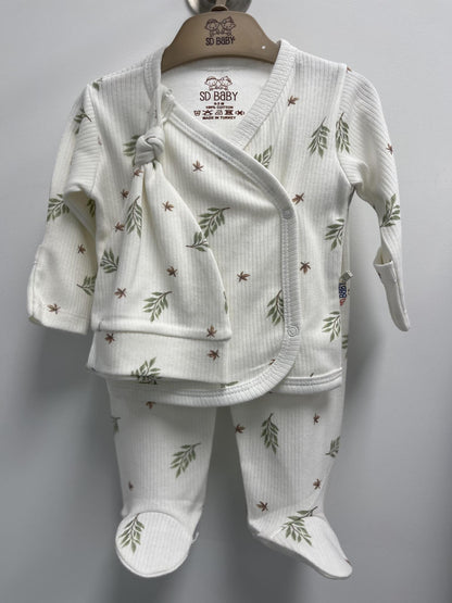 Baby Neutral Leaves Print Set