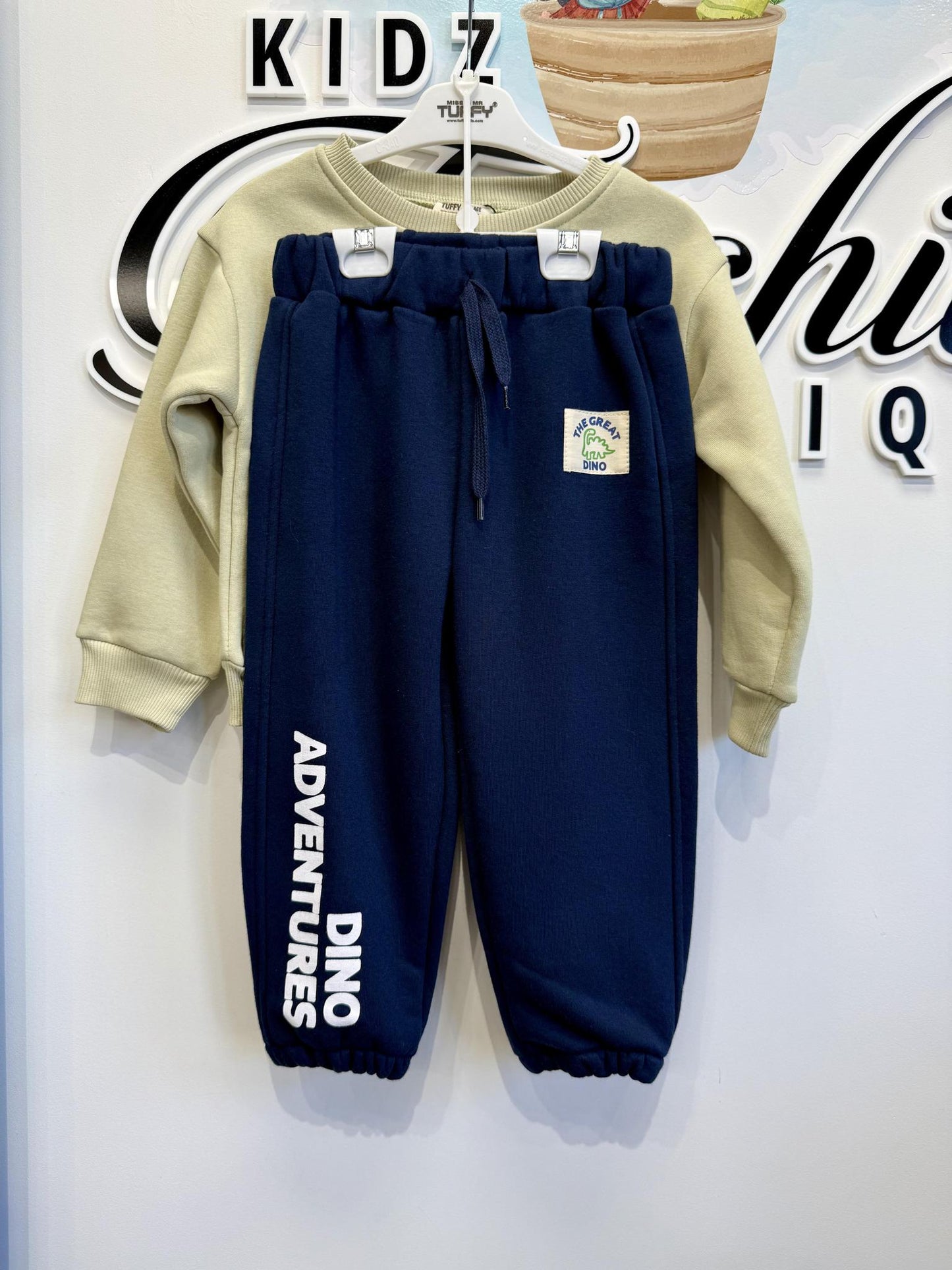 Boy Dino Green Tracksuit