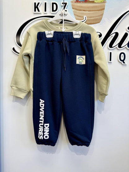 Boy Dino Green Tracksuit