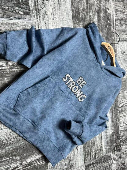 Boys Be Strong Tiedie Blue