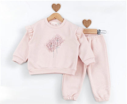 Baby Rose Powder Flowers Tracksuit