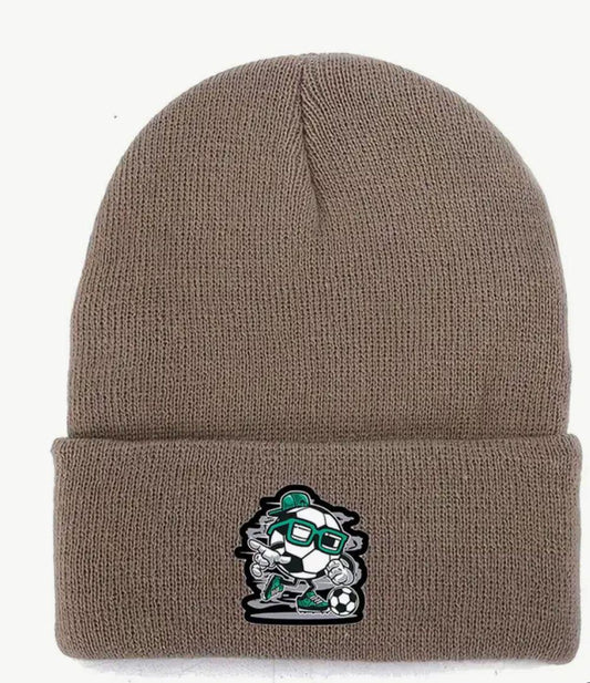 Cool Soccer Ball Print Beanie