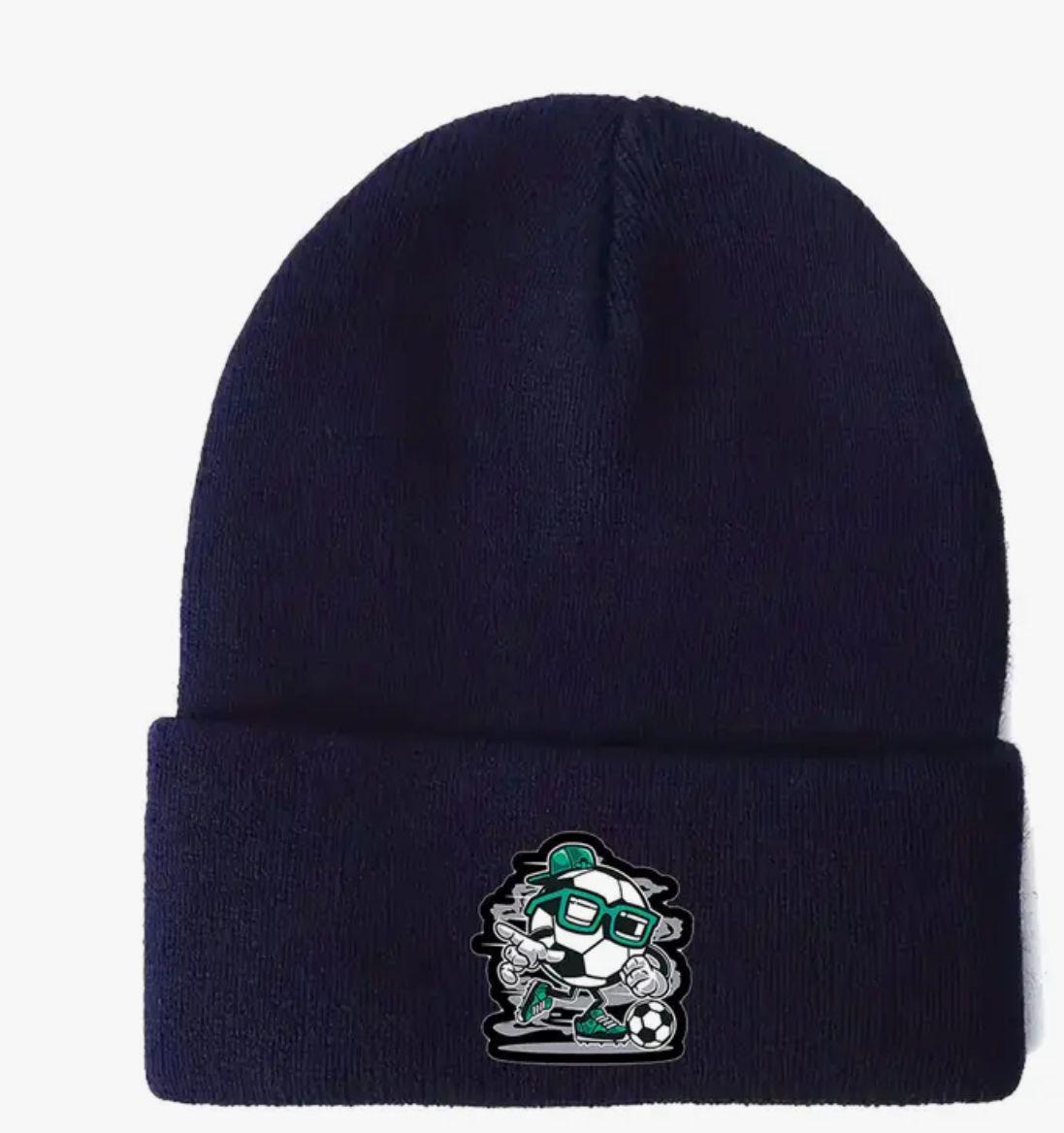 Cool Soccer Ball Print Beanie