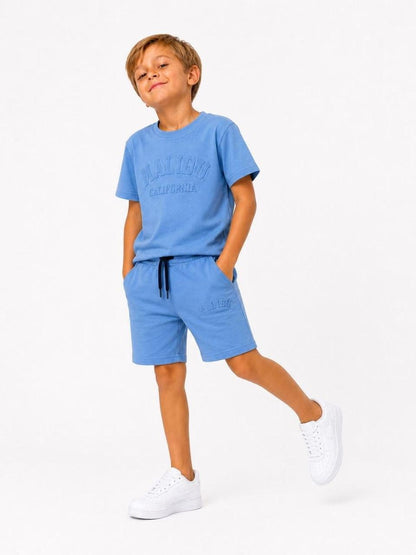 Boys Blue Malibu 2 Piece Shorts Set
