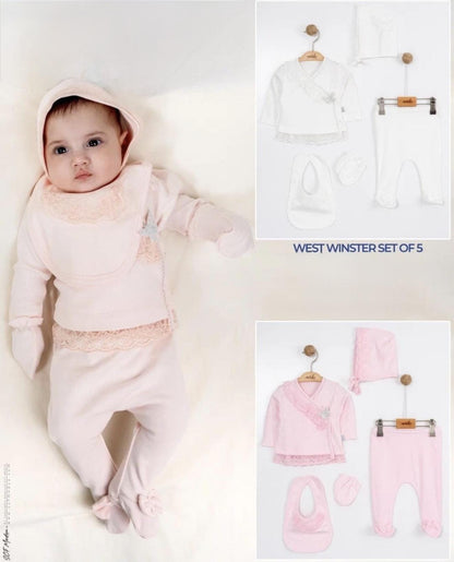 Baby Girl Miniborn Butterfly - 5 Piece Set