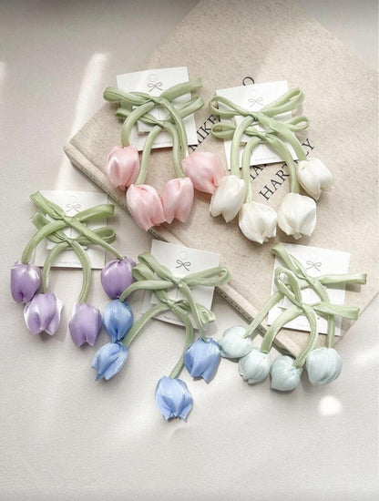 Tulip Flower 2-Piece Hair Clips
