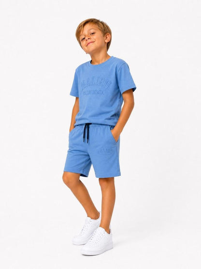 Boys Blue Malibu 2 Piece Shorts Set