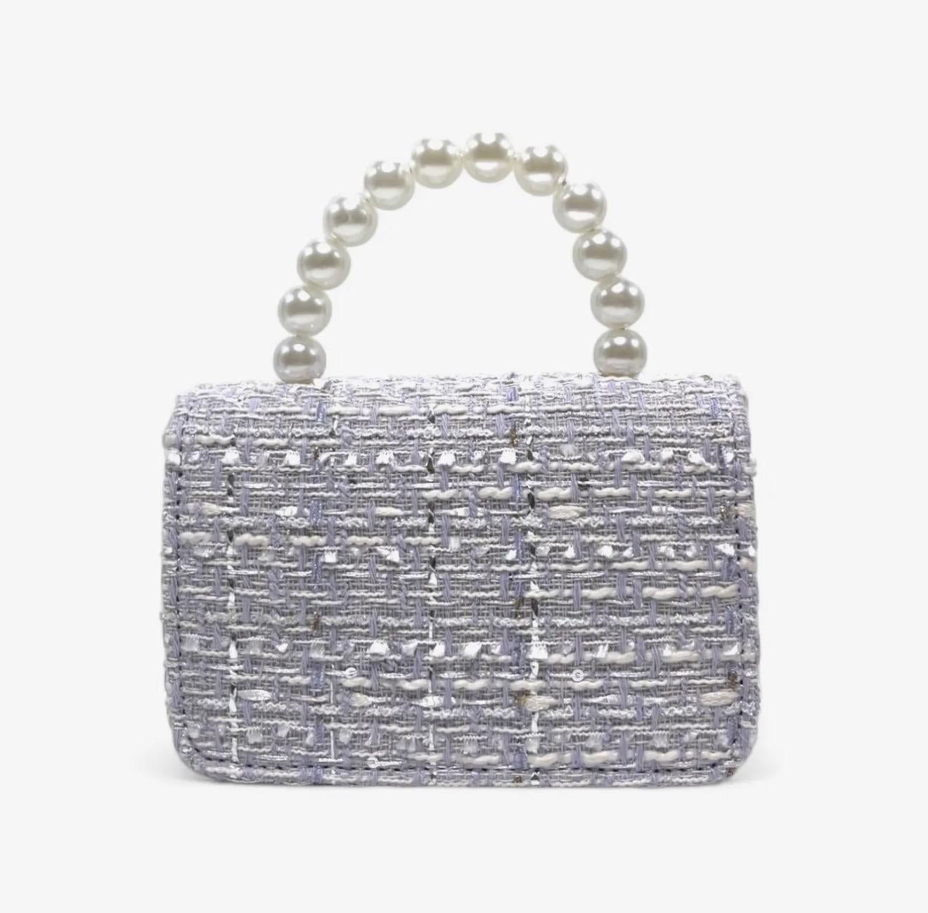 LILY and BOW Tweed Purse - Purple