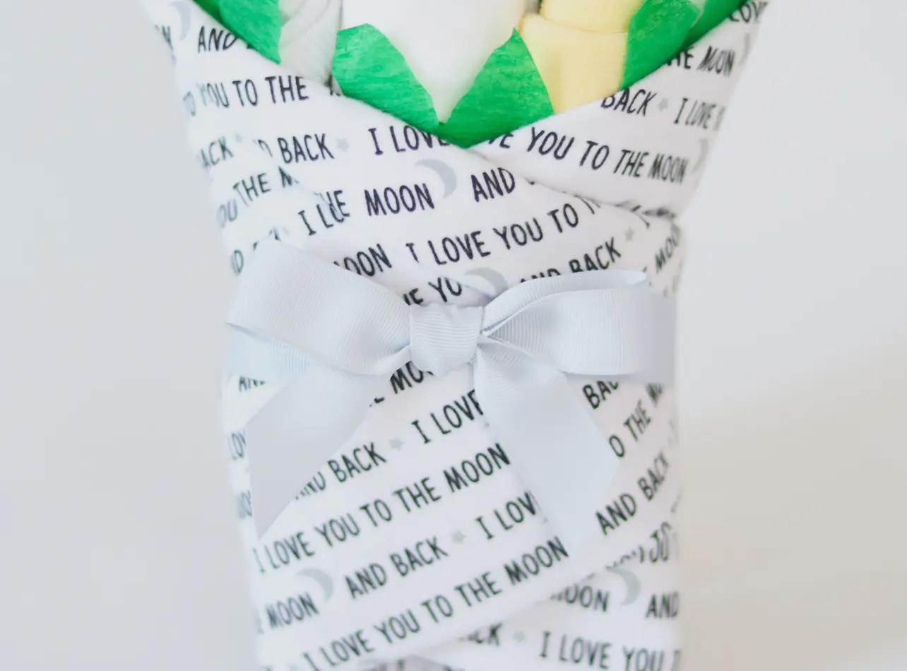 Neutral Baby Gift Set Clothing Bouquet - Moon