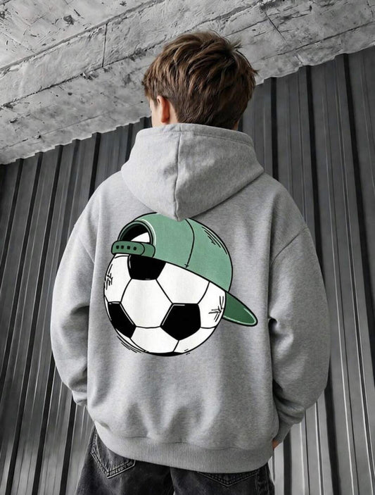 Grey Soccer Hoodie