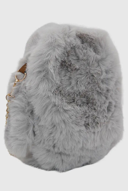 Grey Cute Bunny Backpack