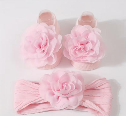 2 Pcs Baby Headband with Baby Socks