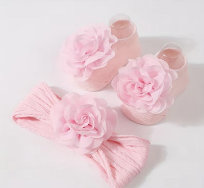 2 Pcs Baby Headband with Baby Socks