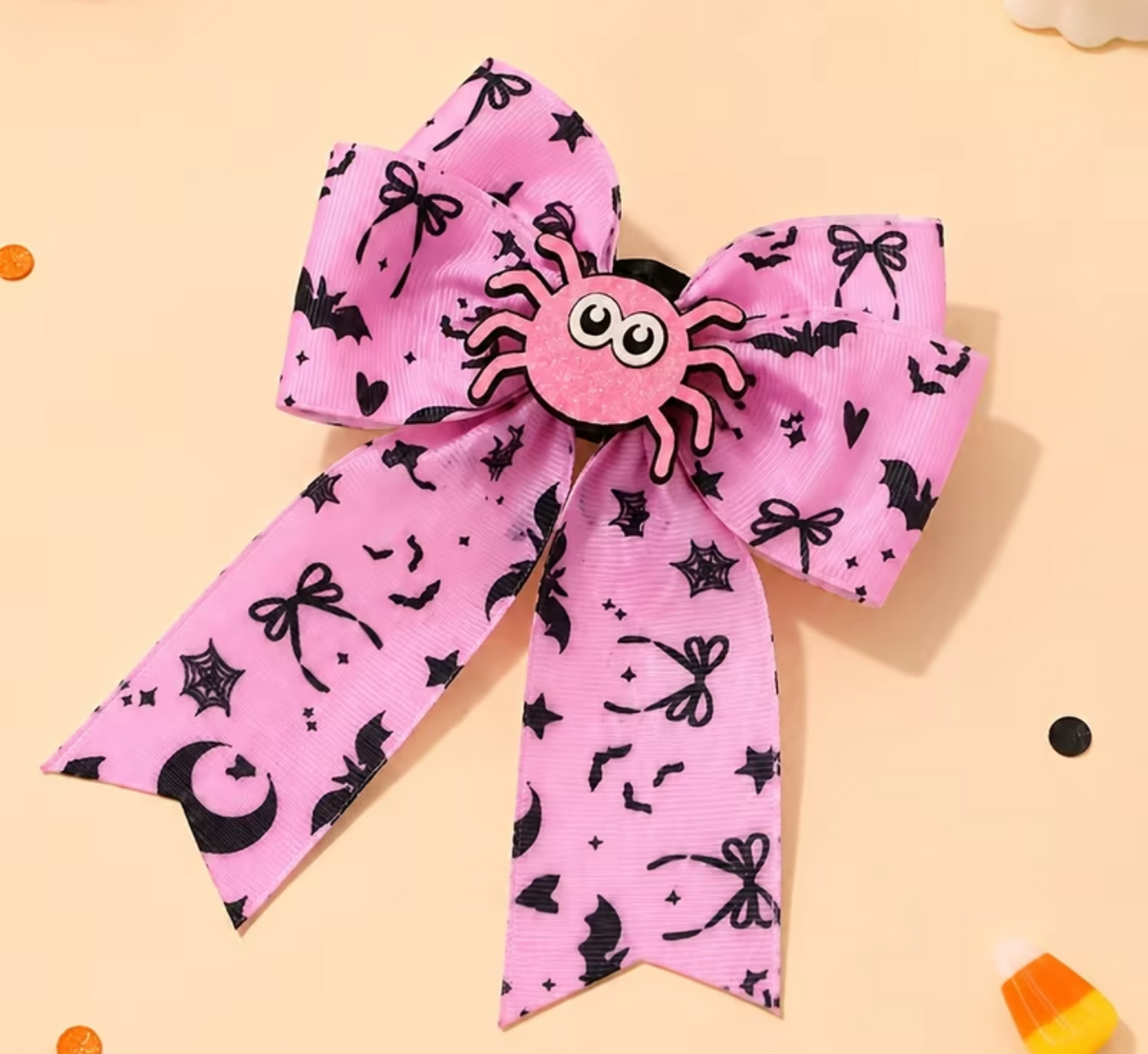 Pink Spider Hair Clip