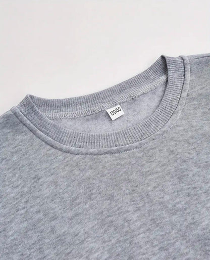 Grey Sweatshirt with Tiger Print