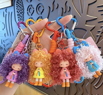 Keychain - Doll with Harbrush