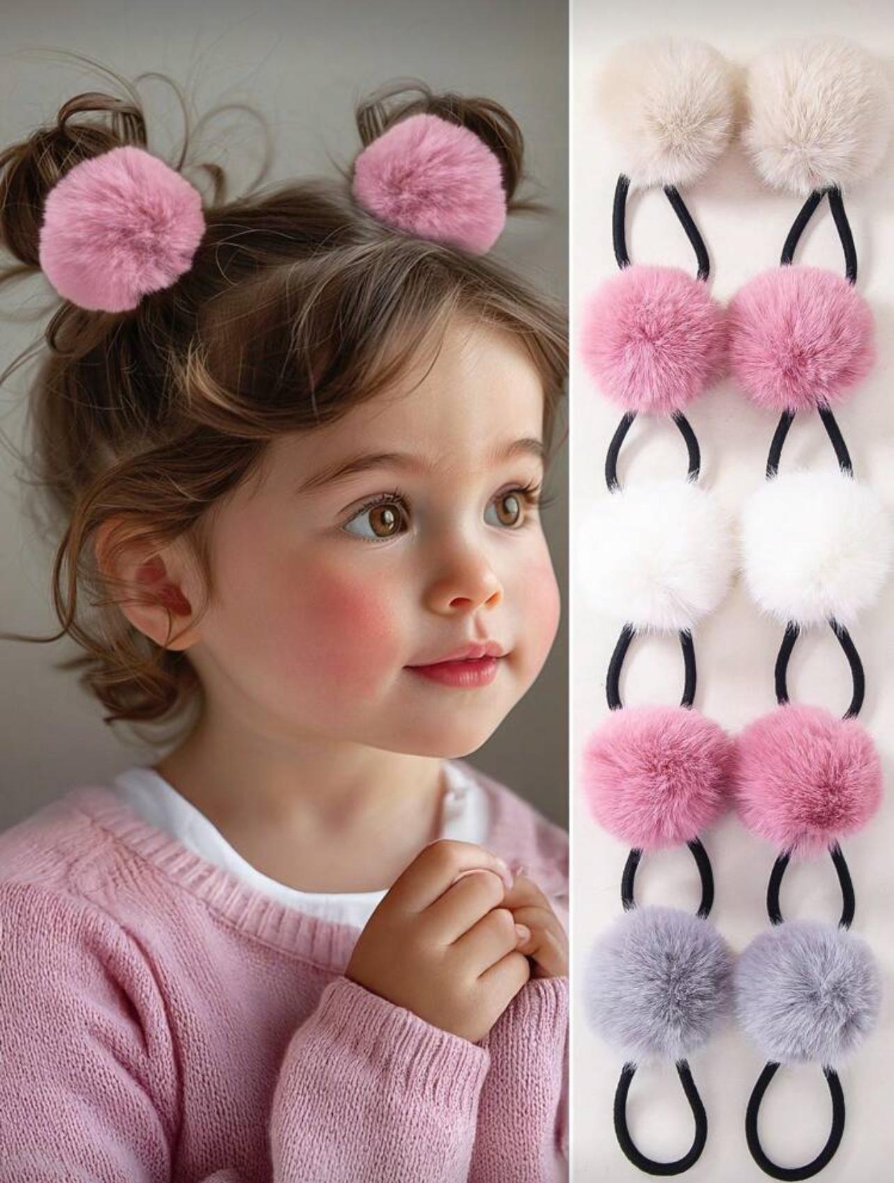 1pc Pom Pom Scrunchie Hair tie