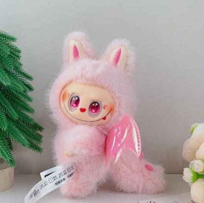 Handmade Labubu Inspired Doll - Pink Angel