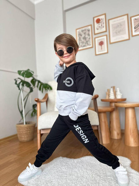 Boy Design Grey Tracksuit