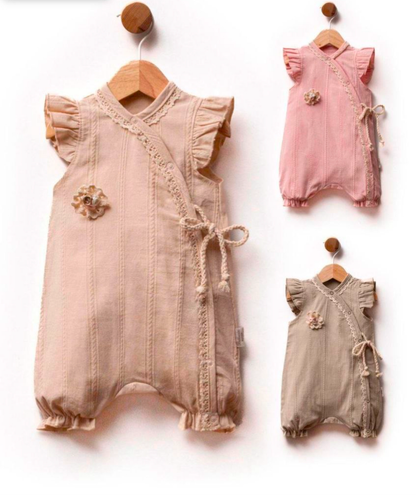 Cotton Pink Dusty Rose Romper