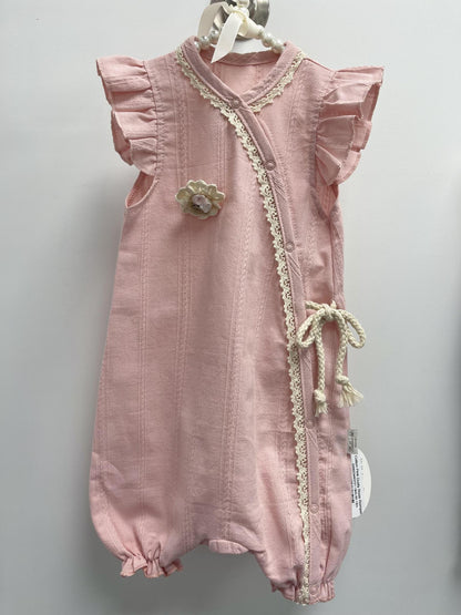 Cotton Pink Dusty Rose Romper