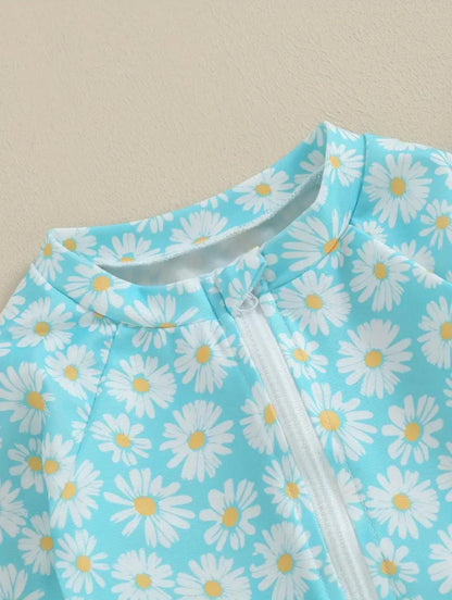 Girls Daisy Sun Protective Swimwear