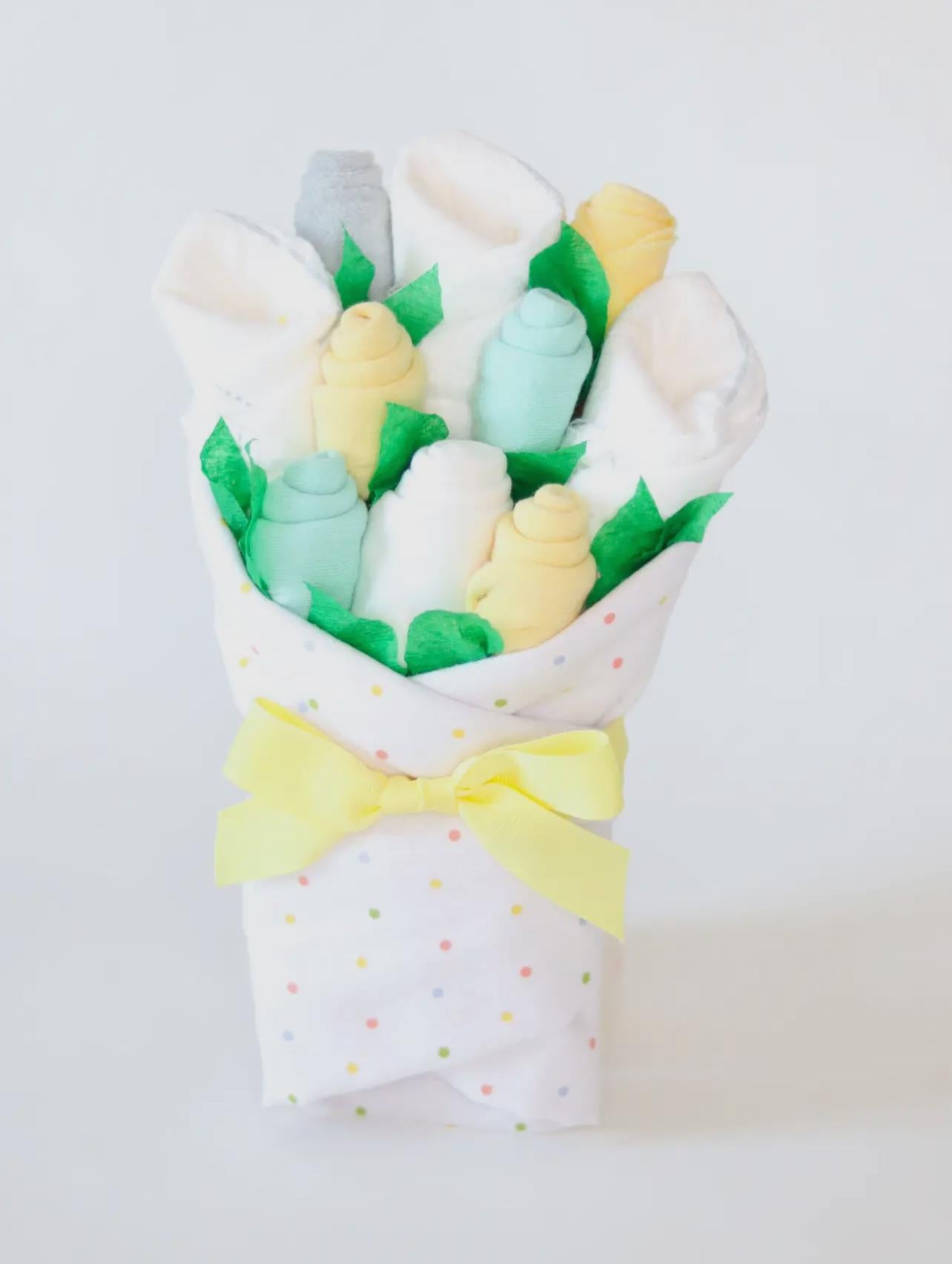 Gender Neutral Baby Gift Set Bouquet - Dot