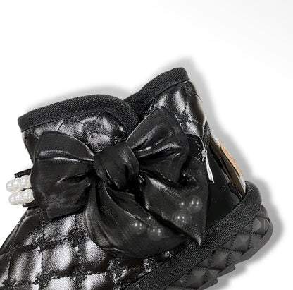 Black Bow Boots - DoeaDear
