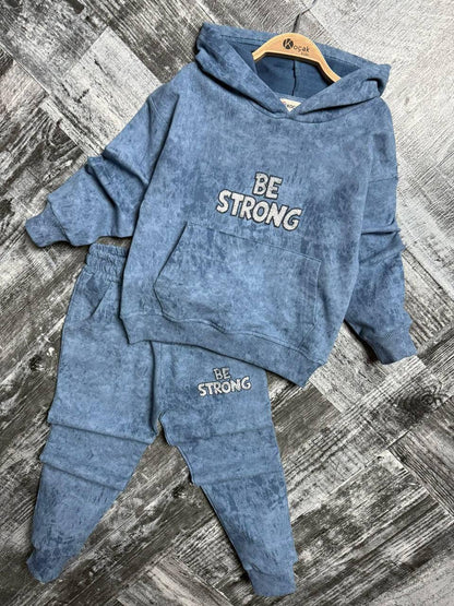 Boys Be Strong Tiedie Blue