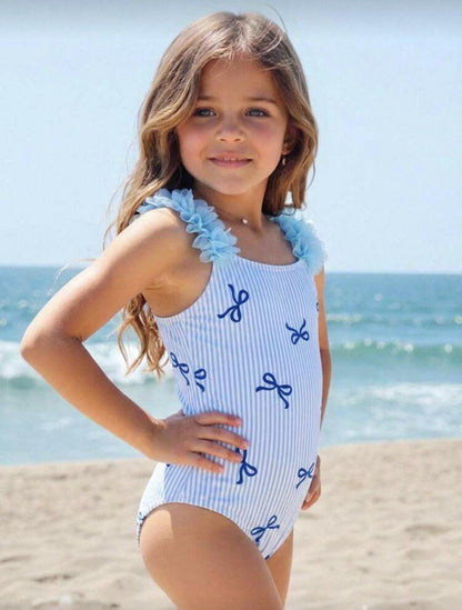 Blue Bows Swimwear