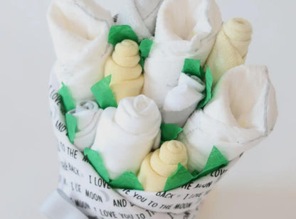 Neutral Baby Gift Set Clothing Bouquet - Moon