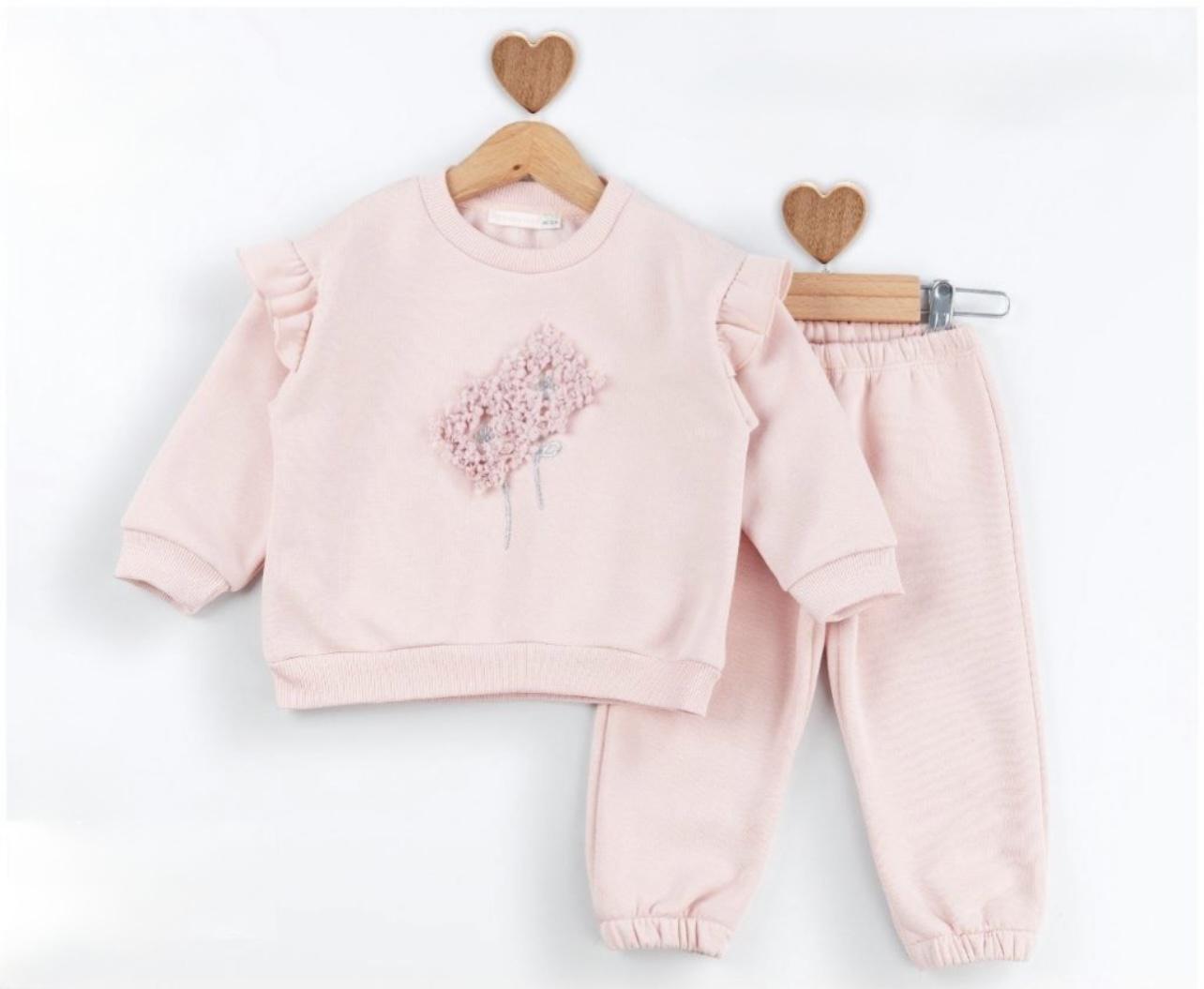 Baby Rose Powder Flowers Tracksuit