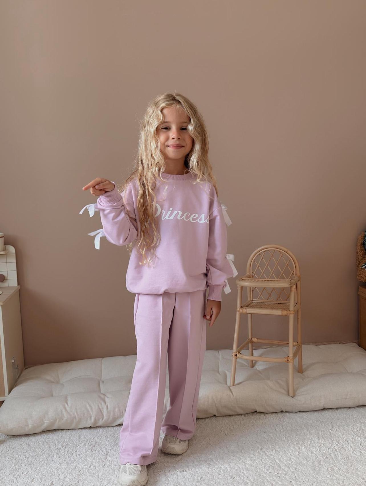 Princess Bow Pink Tracksuit Set