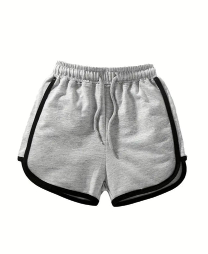 Boys Grey Cotton Sport Shorts