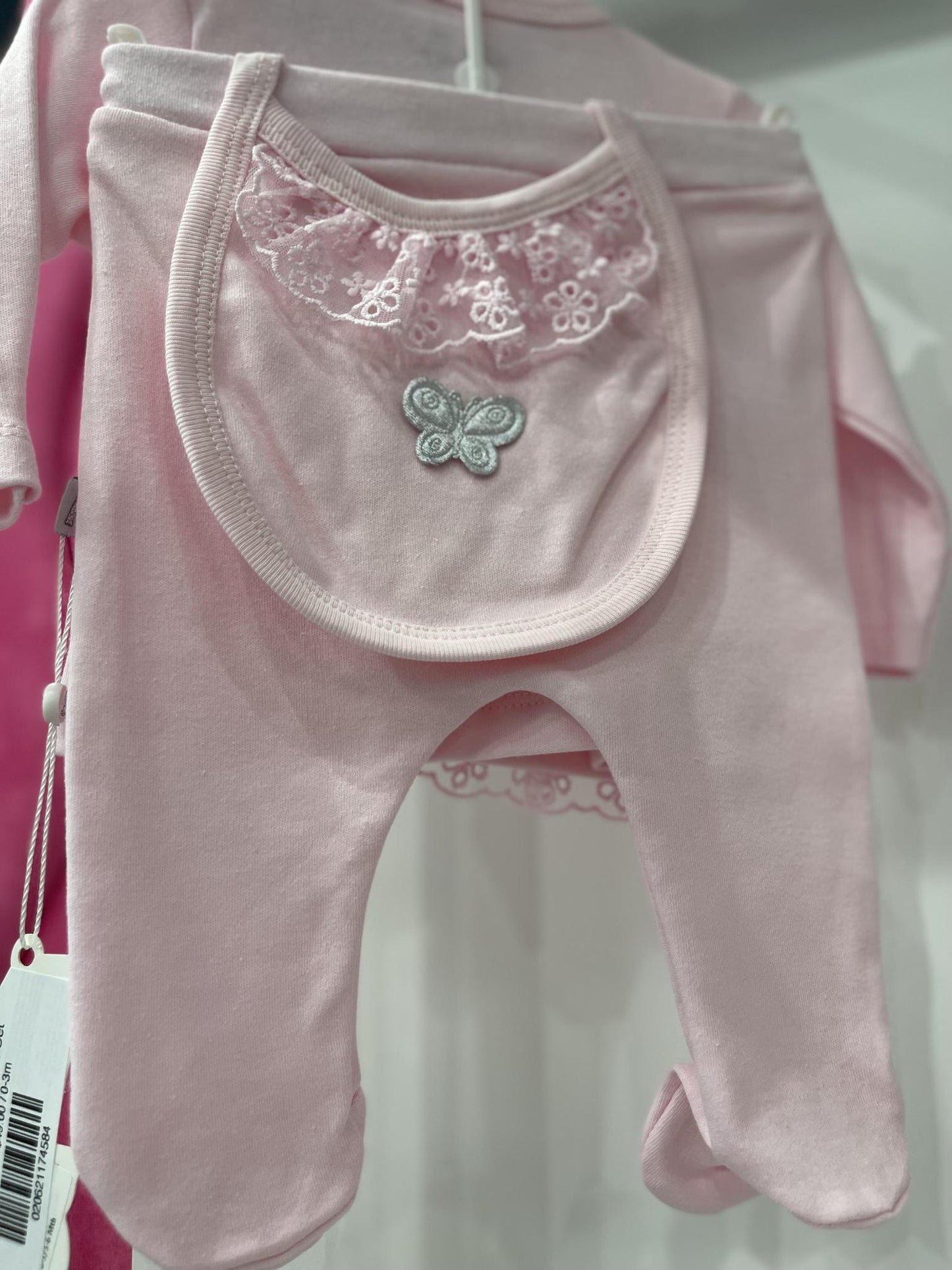 Baby Girl Pink Butterfly 5 Piece Set