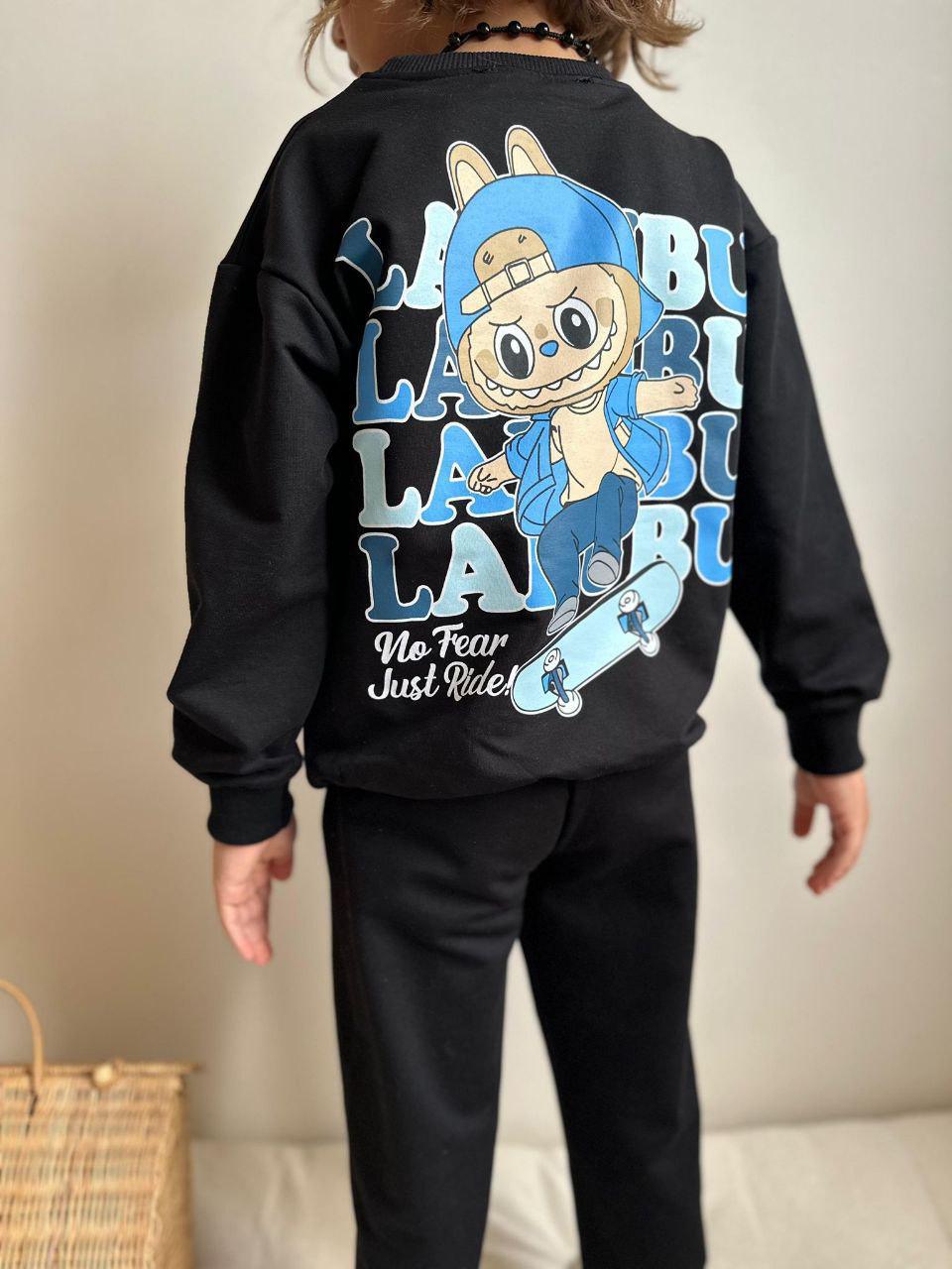 Black Skate Labubu Sweatsuit