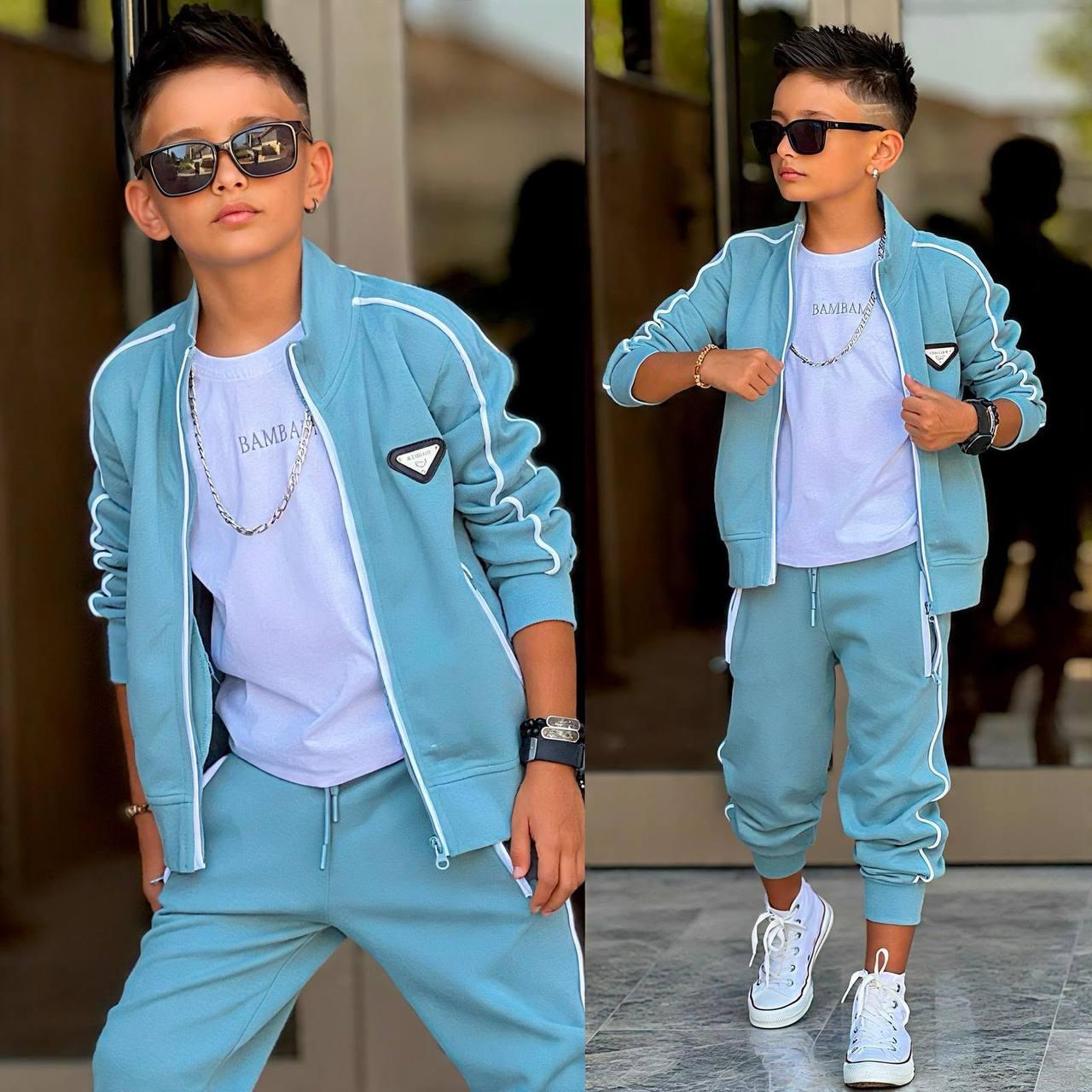 Boy Bam Bam 3 Piece Set - Blue