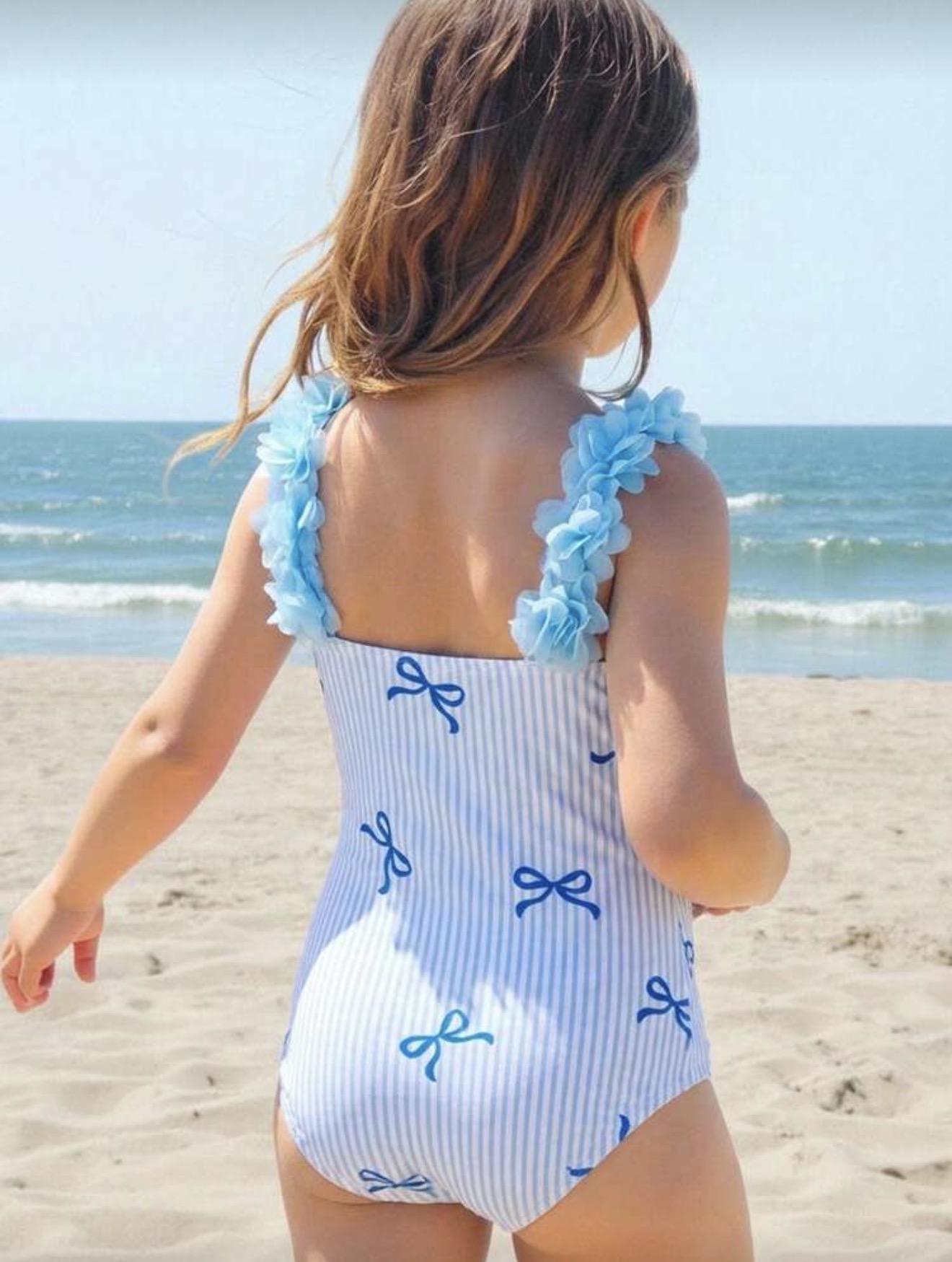 Blue Bows Swimwear